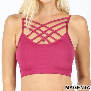 Magenta Strappy Bralette *ALL ITEMS ARE NEW, FROM MY CLOSED BOUTIQUE* #8658